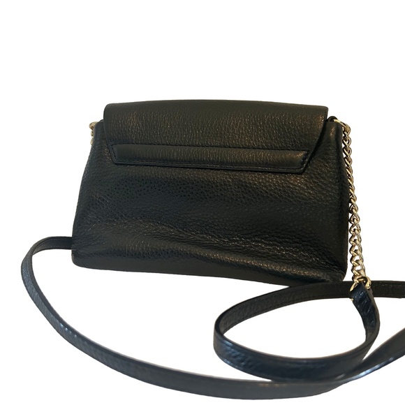 Kate Spade Black Crossbody Bag | Pebbled Leather | Gold Chain - Picture 4 of 5